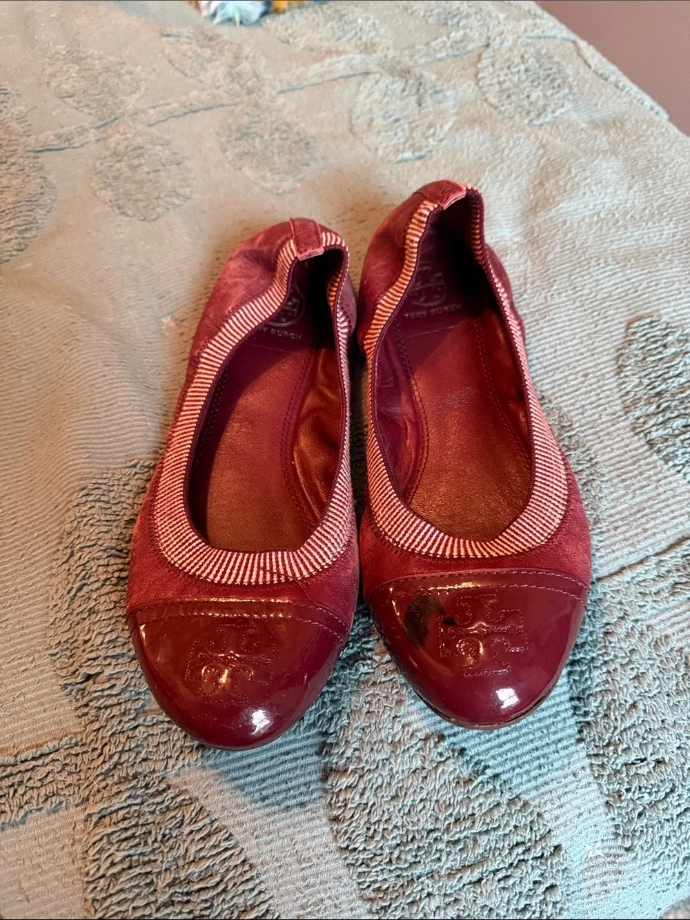 Women's Burgundy Ballet Flats